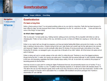 Tablet Screenshot of goneforaburton.net